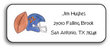 personalized address labels football fanatic